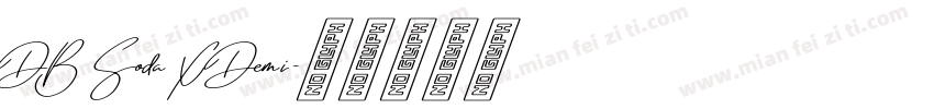 DB Soda X Demi字体转换